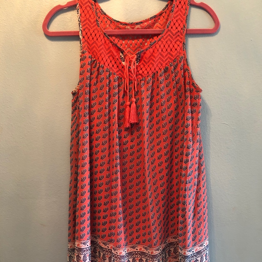 Orange summer dress
